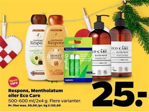 Respons Mentholatum Eller Eco Care Tilbud Hos Netto