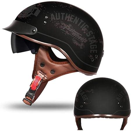 Gaozh Retro Moto Casque Bols Ece Homologu Cyclomoteur Harley Classic