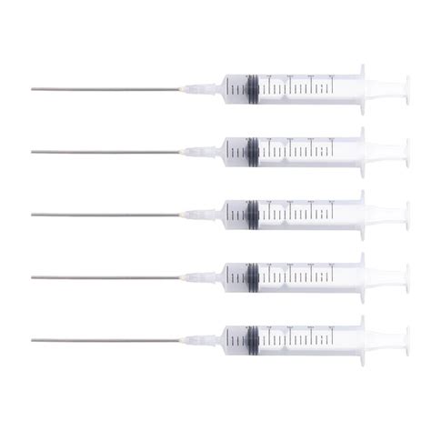 5Pc Ink Filling Syringe Plastic 10ml Injector Drawing Tool For Printer ...