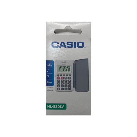 Calculadora De Bolsillo Casio Hl Lv Digitos Gris Electronicalamar