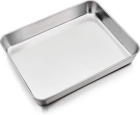 Pandp Chef Baking Sheet Rectangular Cake Pan Stainless Steel Lasagna Pan For Lasagna