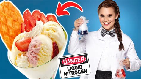 How To Make Ice Cream With Liquid Nitrogen Nerdy Nummies Youtube