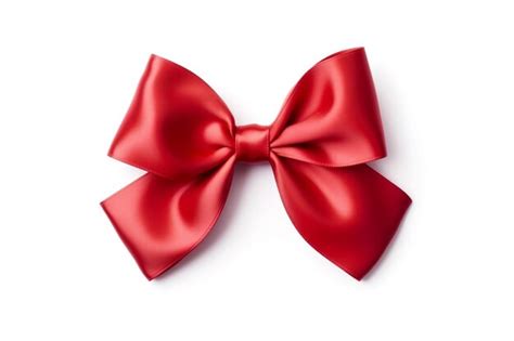 Premium Ai Image Transparent Background With A Red Satin Bow Ai