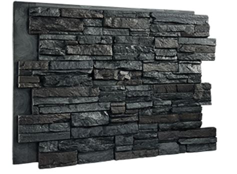 Faux Stacked Stone Panel Slate