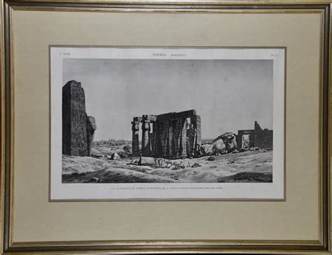 Description De L Gypte Engraving Of Tomb Statue Of Ramses Ii