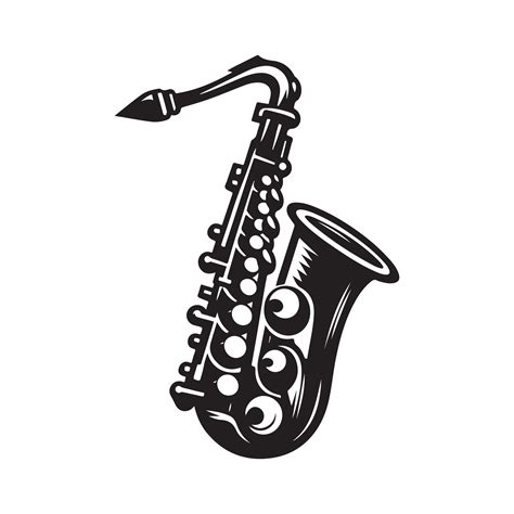 Saxophone silhouette vectors illustration 47888591 Vector Art at Vecteezy