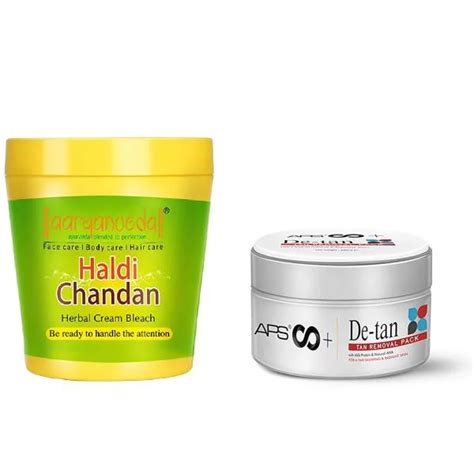 Aryanveda Herbals Haldi Chandan Bleach Cream Gm D Tan Face Pack