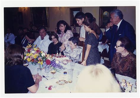 Margarita Michelena y Andrea Cataño durante su cumpleaños 75