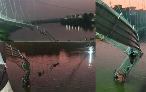 Jembatan Gantung Usia Hampir Satu Setengah Abad Ambruk Ratusan Orang