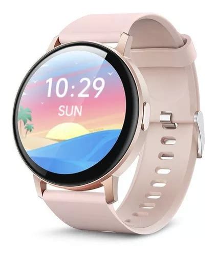 Smartwatch Para Mujer Y Hombres 1 28 Reloj Inteligente Rosa Ip67