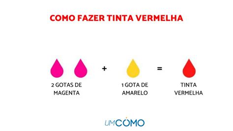 Como Fazer A Cor Vermelha Passo A Passo F Cil