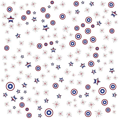 4th Of July Seamless Pattern With Fireworks USA Independence Day