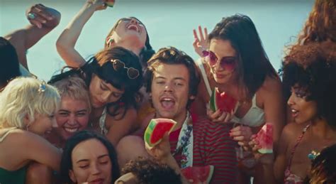 See Harry Styless Outfits In The Watermelon Sugar Video Popsugar Fashion Uk Photo 19