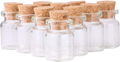 Maxmau Small Bottles With Corks Milliliter Packs Tiny Vials Mini