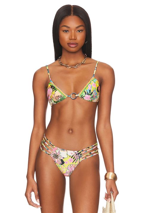 Agua Bendita Lake Bikini Top In Praia Multicolor Revolve