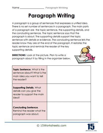 Paragraph Writing Worksheet Live Worksheets Worksheets Library