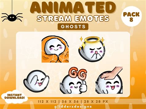 ANIMATED Twitch Emotes Ghosts Ghost Animated Emotes Etsy Animation