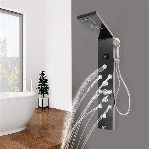 Miumaeov Shower Head With Handheld Combo Hydroelectricity LED Shower