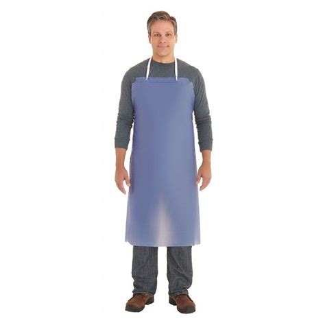 Ansell Bib Apron Blue 33 In W 44 In L 56 009 Zoro