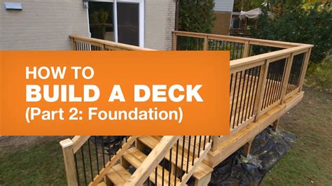 How To Build Deck Foundation How To Build A Deck Part 25 Youtube