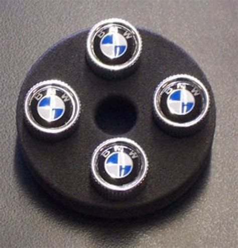 36110421544 Valve Stem Caps Bmw Roundel Logo Set Of 4 Turner