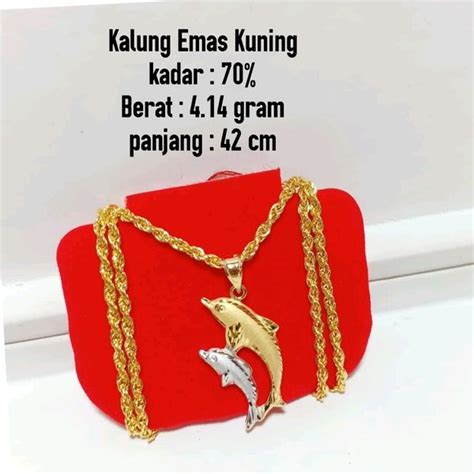 Jual Kalung Emas Kuning Kadar Persen Di Lapak Toko Emas Jfaf Bukalapak