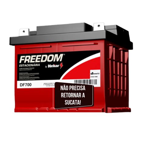 Nobreak Bateria Estacionária 45ah 50ah Freedom Df700 12v Faz a Boa