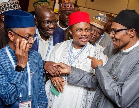 Can You Guess What Buhari Was Telling These States Governors In This