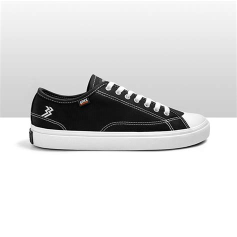 Jual Geoff Max Timeless Low Black White Stz Sepatu Pria Wanita