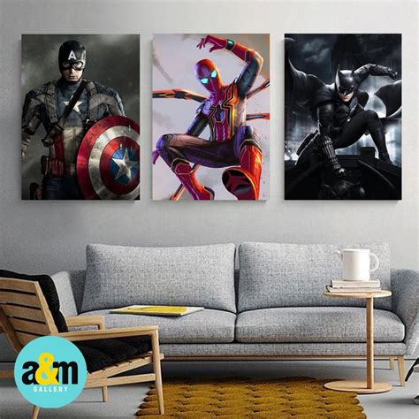 Jual Poster Kayu Superhero Marvel Dc Hiasan Dinding Dekorasi Kamar I