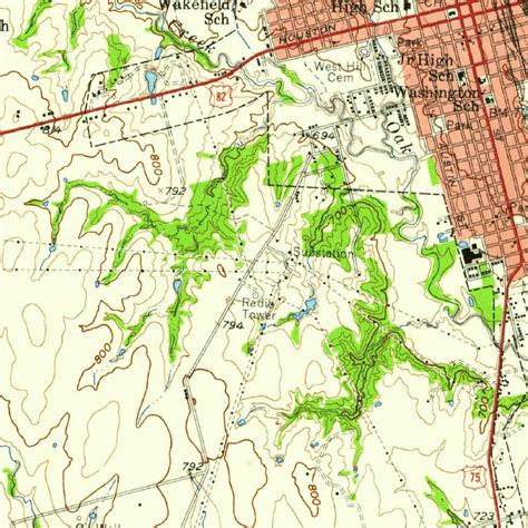 Sherman, TX (1958, 62500-Scale) Map by United States Geological Survey | Avenza Maps