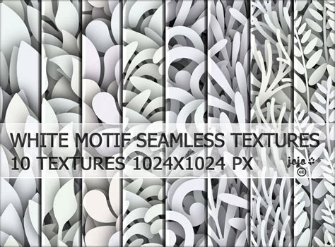 White Motif Seamless Textures By Jojo Ojoj On Deviantart