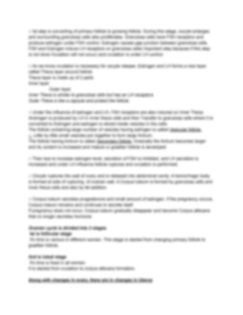 SOLUTION Sex Hormones And Female Reproductive System Studypool