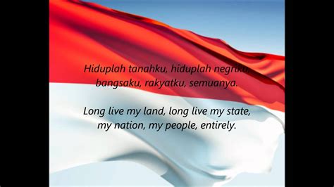 Indonesian National Anthem - "Indonesia Raya" (ID/EN) - Win Big Sports