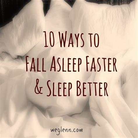 Ways To Fall Asleep Faster And Sleep Better Whitney Glenn Lpc Ways