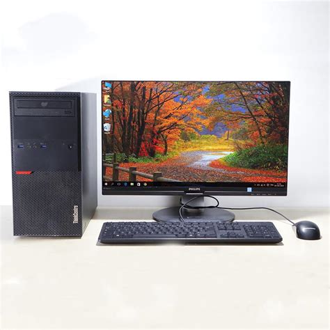 Complet Lenovo Thinkcentre M800 Tour Core I3 6th Gén Ram 8go Ddr4 Ssd 128go Hdd 500go