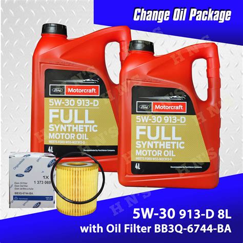 Motorcraft Fully Synthetic W D Change Oil Package For Ford