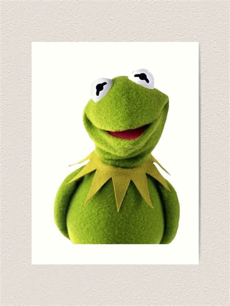 Happy Kermit Art Print For Sale By Queentones Redbubble