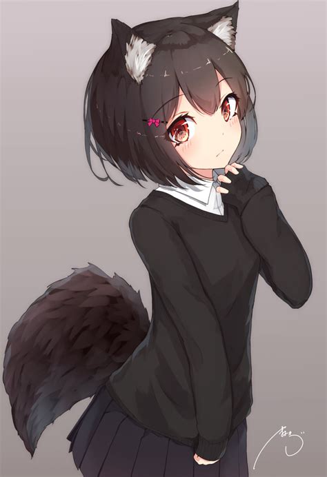 Safebooru 1girl Absurdres Animal Ear Fluff Animal Ears Bangs Black