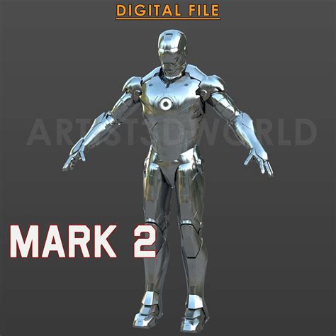 Iron Man Mark 2 Cosplay Suit STL File for 3D Printing High Quality ...