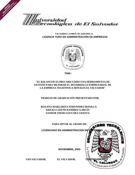 Pdf Vicerrectoria Academica Licencia Tura En Biblioteca Utec Edu Sv