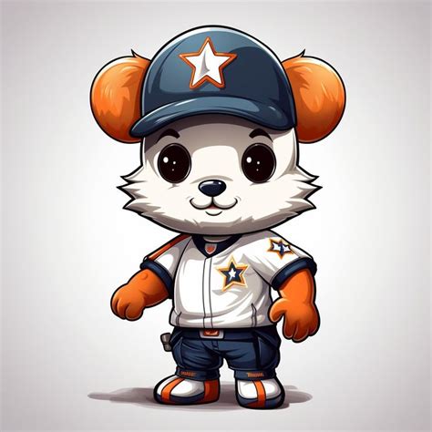 Houston Astros Mascot Cute Cartoon Mlb Team