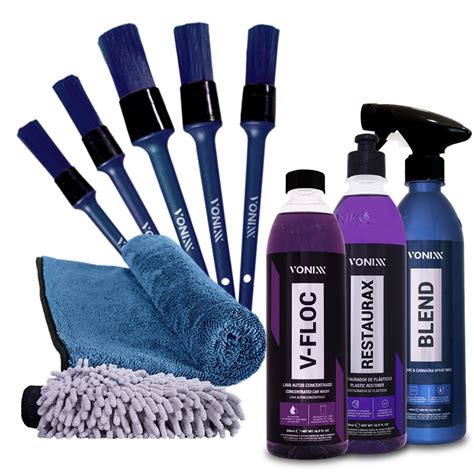 Kit Estético Vonixx Restaurax Blend Spray V Floc Pincel BORDI PEÇAS