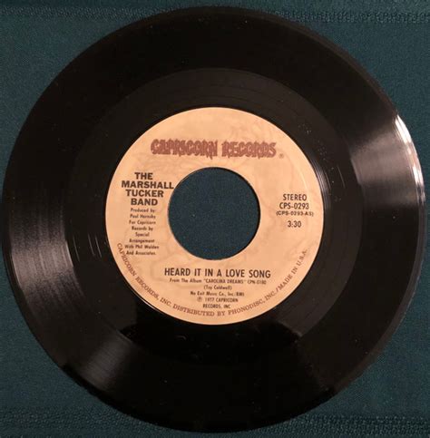 The Marshall Tucker Band Heard It In A Love Song 1977 Vinyl Discogs