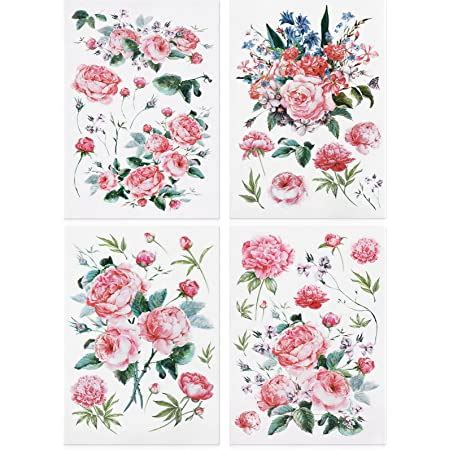 Gss Designs Vintage Roses Rub On Transfers For Furniture And Crafts