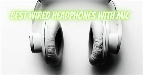 best wired headphones with mic - All For Turntables