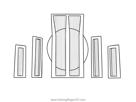 Central Shahid Minar Symbol Of Bengali Nationalism Coloring Page For