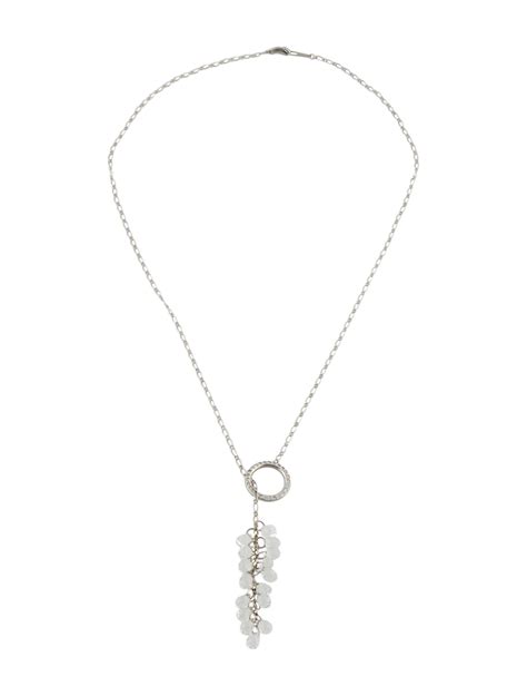 Necklace Akiyo Matsuoka K Topaz Diamond Rain Lavalier Necklace