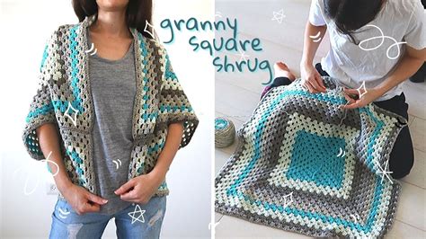 How To Crochet A Granny Square Shrug Free Cocoon Cardigan Pattern