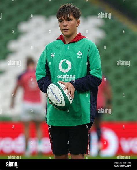 Gabriel Farrell Son Of Ireland Head Coach Andy Farrell During The